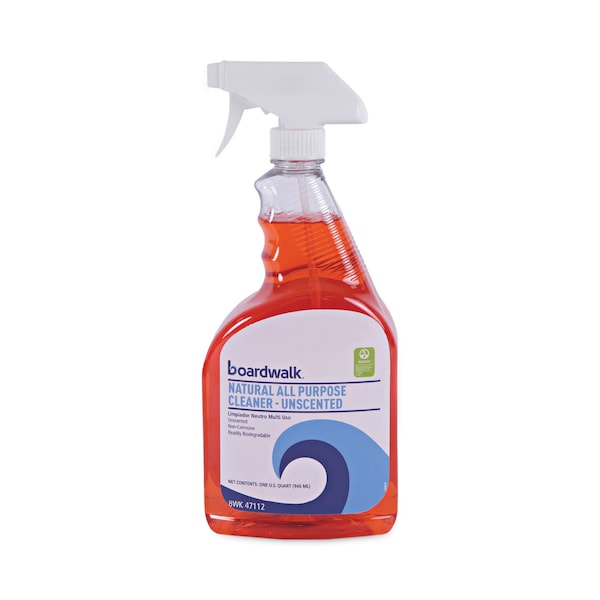Boardwalk Natural All Purpose Cleaner, Spray Bottle, Unscented, 12 PK - 37112