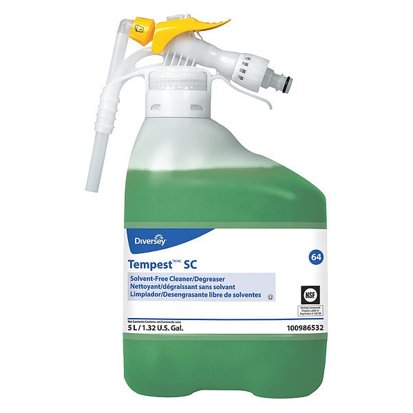 Diversey Tempest Solvent Free Cleaner Degreaser, 5L Hose End Connection Bottle - 100986532
