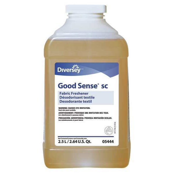 Diversey Fabric Freshener, 2.5 L Bottle, Liquid, Fresh, Yellow, 2 PK - 101109739