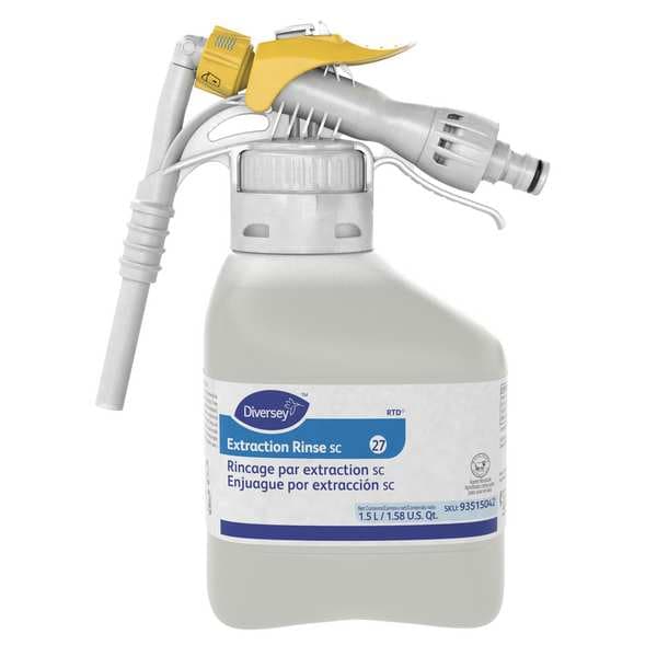 Diversey Carpet Extraction Rinse, 1.5L Hose End Connection Bottle, 2 PK - 93515042