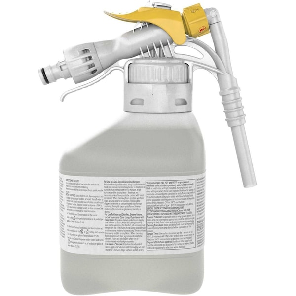 Diversey Foodservice Sanitizer Concentrate, 1.5L Hose End Sprayer, Unscented, Tan, 2 PK - 5549254