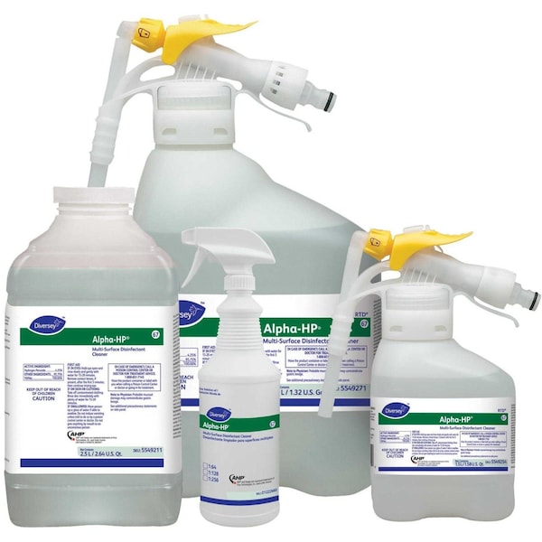 Diversey Foodservice Sanitizer Concentrate, 1.5L Hose End Sprayer, Unscented, Tan, 2 PK - 5549254