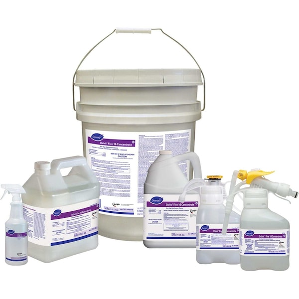 Diversey Cleaner and Disinfectant Concentrate, 2L Hose End Connection Bottle, characteristic, 2 PK - 4963357