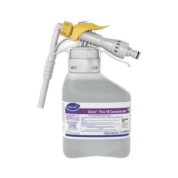 Diversey Cleaner and Disinfectant Concentrate, 2L Hose End Connection Bottle, characteristic, 2 PK - 4963357