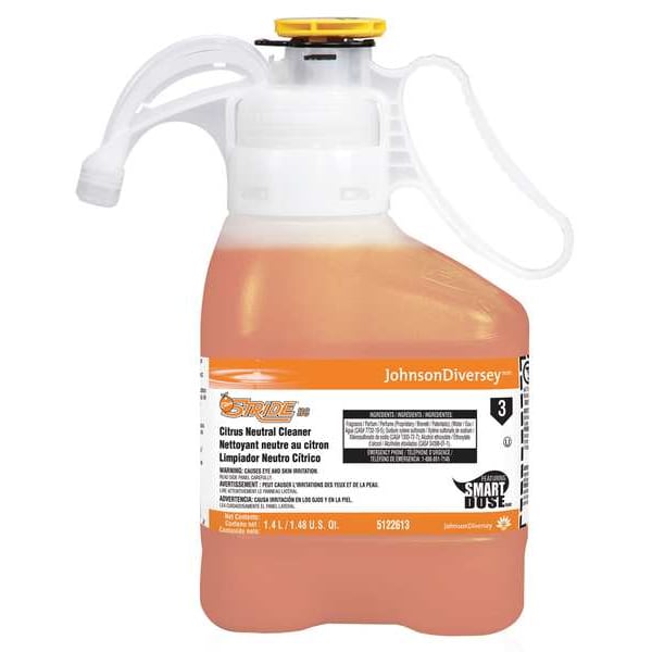 Diversey Citrus Neutral Cleaner, 1.4L Hose End Sprayer, Unscented, Orange - 95122613