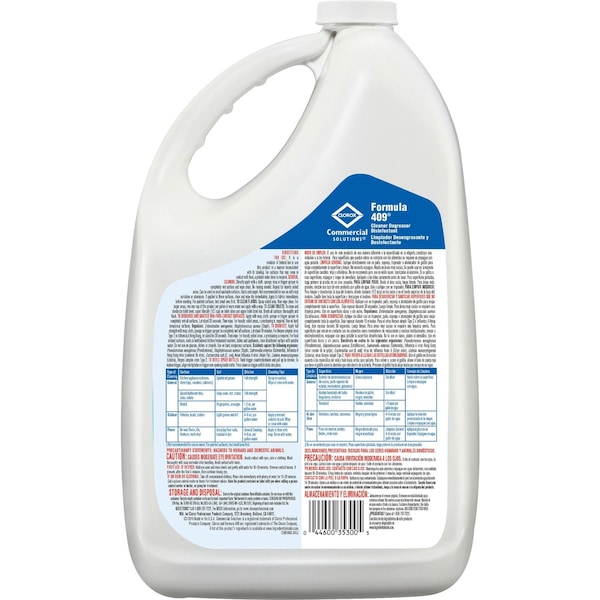 Formula 409 Cleaner/Degreaser Disinfectant, 1 Gal Jug, Liquid, Clear, 4 PK - 35300