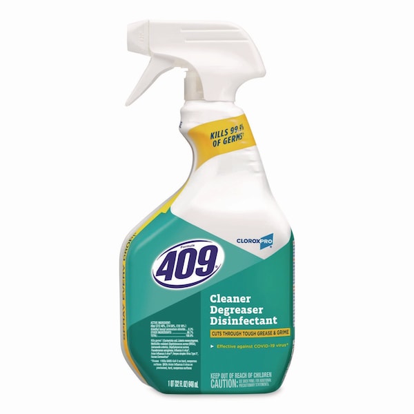 Formula 409 Cleaner/Degreaser Disinfectant, 32 Oz Trigger Spray Bottle, Liquid, Clear - 35306