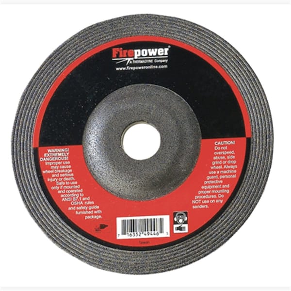 Rueda de esmerilado Firepower, T-27, 5x1/4 pulgadas - 1423-2189