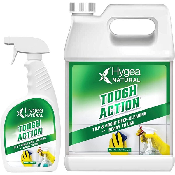 Hygea Natural Tough Action  Tile  Grout DeepCleaning Ready to use 24oz Spray  Refill - HNC-52