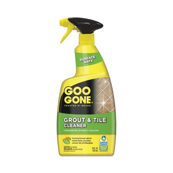 Goo Gone Grout and Tile Cleaner, Citrus Scent, 28 oz Trigger Spray Bottle, PK6 - 2054A