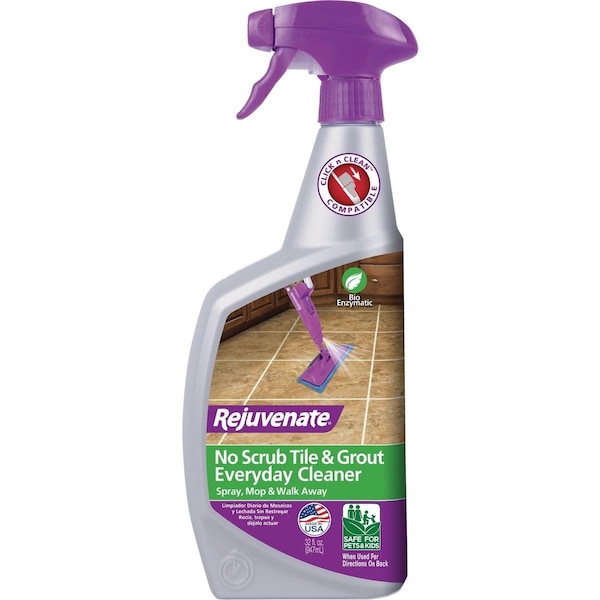 Rejuvenate 32 Oz. Bio-Enzymatic No Scrub Tile & Grout Cleaner - RJ32BC