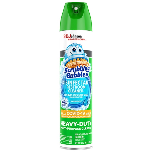 Scrubbing Bubbles Bathroom Cleaner, 25 oz, Aerosol Can, Ready to Use, 12 Pack - 313358