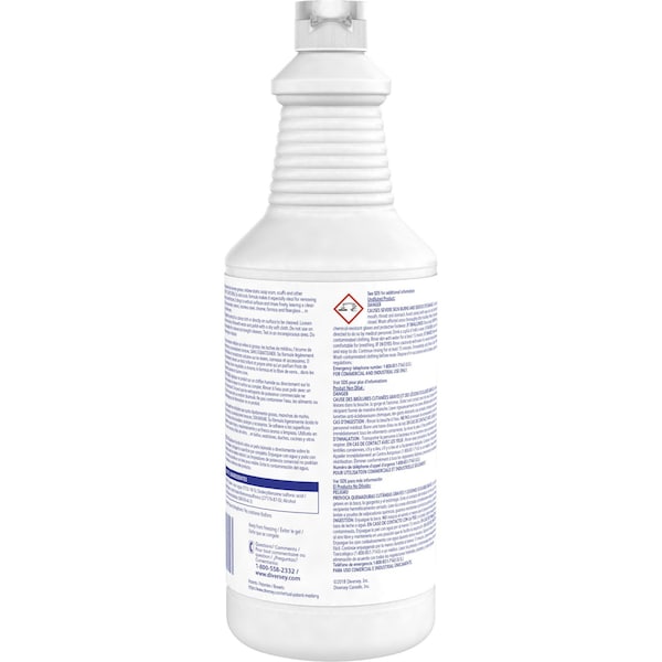 Diversey Bathroom Cleaner, 32 oz., Fresh, PK12 - 94995295