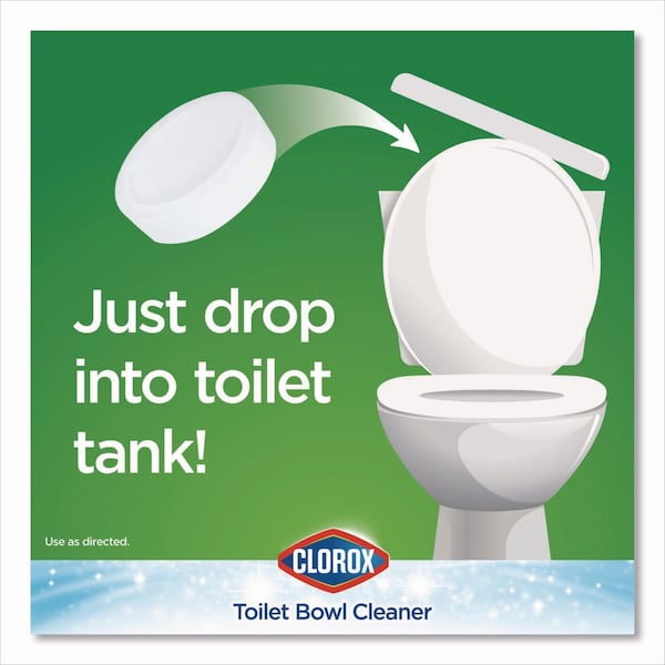 Clorox Automatic Toilet Bowl Cleaner, 3.5 oz Tablet, PK2 - CLO 30024PK
