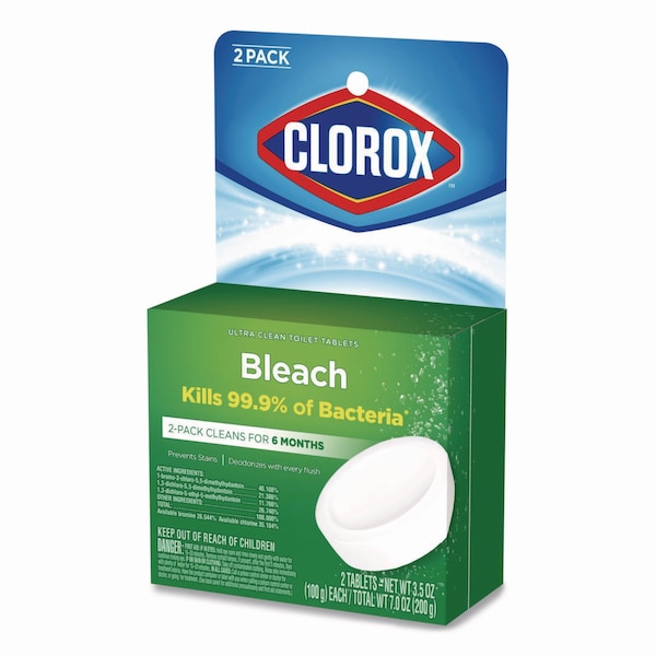 Clorox Automatic Toilet Bowl Cleaner, 3.5 oz Tablet, PK2 - CLO 30024PK