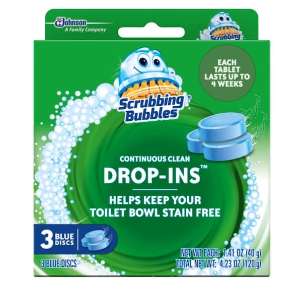 Scrubbing Bubbles Scrubbing Bubbles Drop-Ins No Scent Toilet Bowl Cleaner 4.23 oz Tablet - 70480