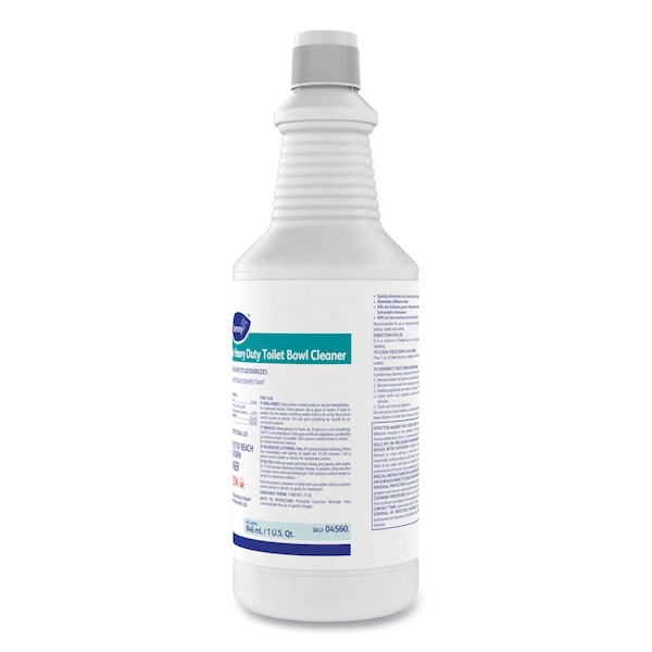 Diversey Crew Heavy Duty Toilet Bowl Cleaner, Minty, 32 oz Squeeze Bottle, PK12 - 4560