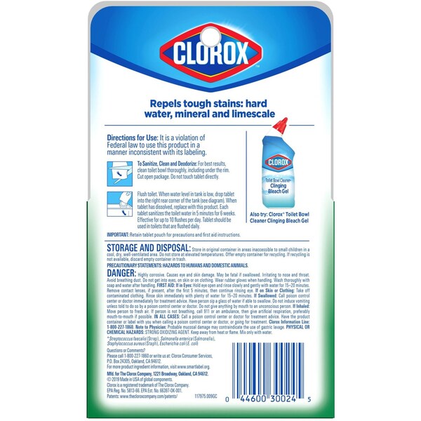 Clorox Toilet Bowl Cleaner, 3.5 oz., PK6 - 30024