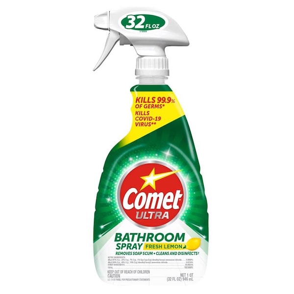 Comet Ultra Comet Ultra Lemon Scent Concentrated Bathroom Cleaner Spray 32 oz - 16529608603