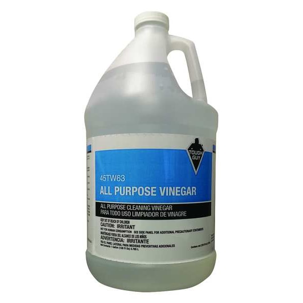 Tough Guy Cleaning Vinegar, Jug, 1 gal, Ready to Use, Fresh Fragrance, 4 Pack - 45TW63