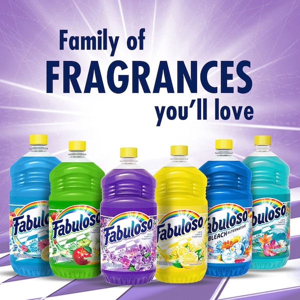 Fabuloso 1 gal Bottle All Purpose Cleaner, Concentrated, Lavender, 4 PK - 153058