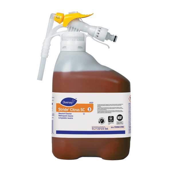 Diversey Neutral Cleaner, Bottle, 5 L, Citrus - 93063390