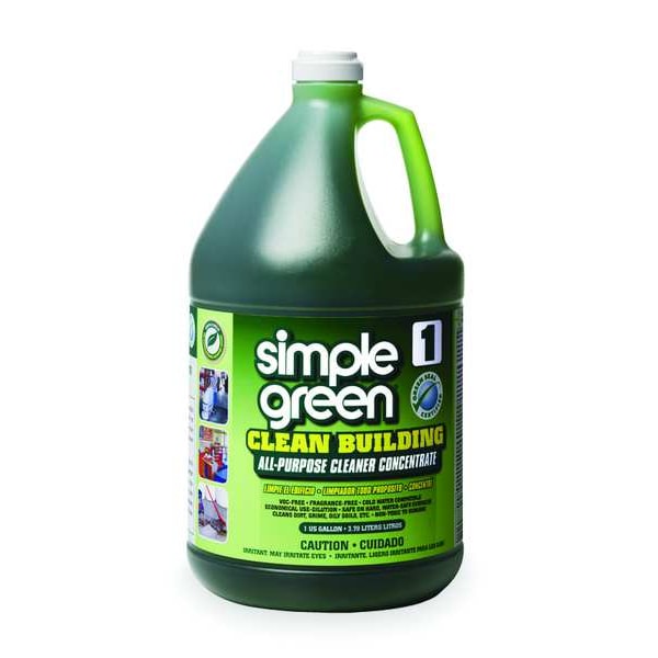 Simple Green All Purpose Cleaner, Jug, 1 gal, Concentrated, Unscented, Alkaline, 2 PK - 1210000211001