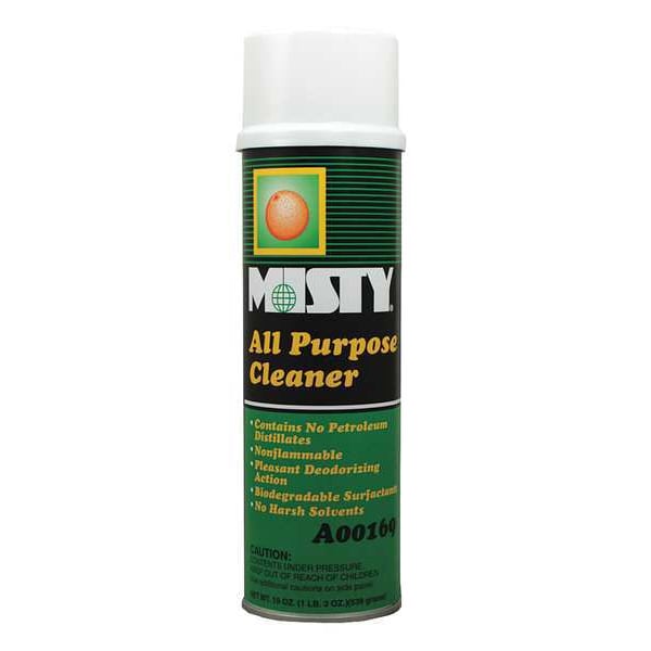 Misty All Purpose Cleaner, Aerosol Can, 20 oz, Citrus, 12 PK - 1001583