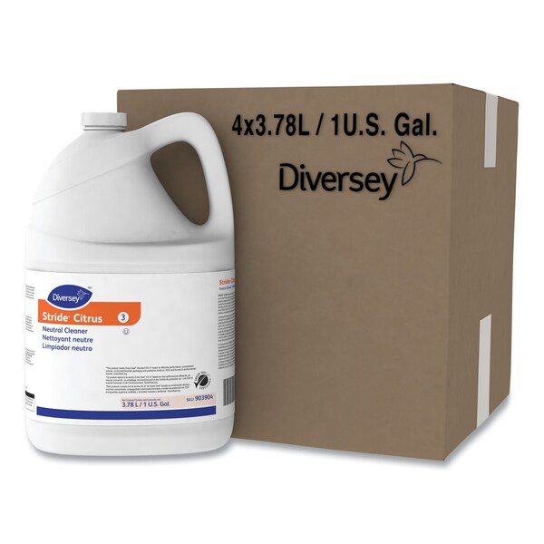 Diversey Cleaners & Detergents, Bottle, Citrus, 4 PK - 903904