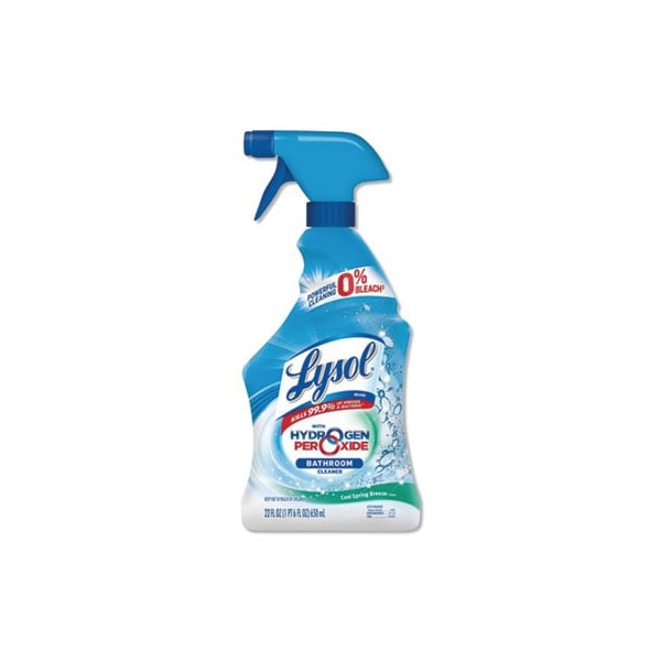 Lysol LYSOL, BATHROOM CLEANER WITH HYDROGEN PEROXIDE, COOL SPRING BREEZE, 22 OZ SPRAY BOTTLE - 85668