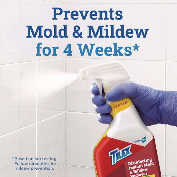 Tilex Disinfects Instant Mildew Remover, 128 oz Refill Bottle, PK4 - CLO 35605