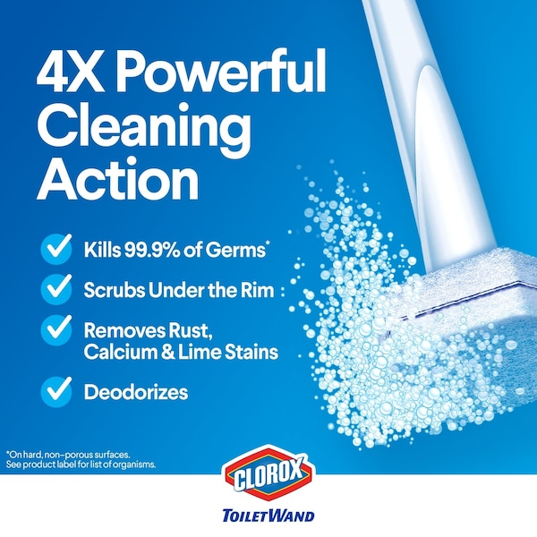 Clorox Clorox No Scent Toilet Wand Refill Heads 1.74 oz Cloth - 1717