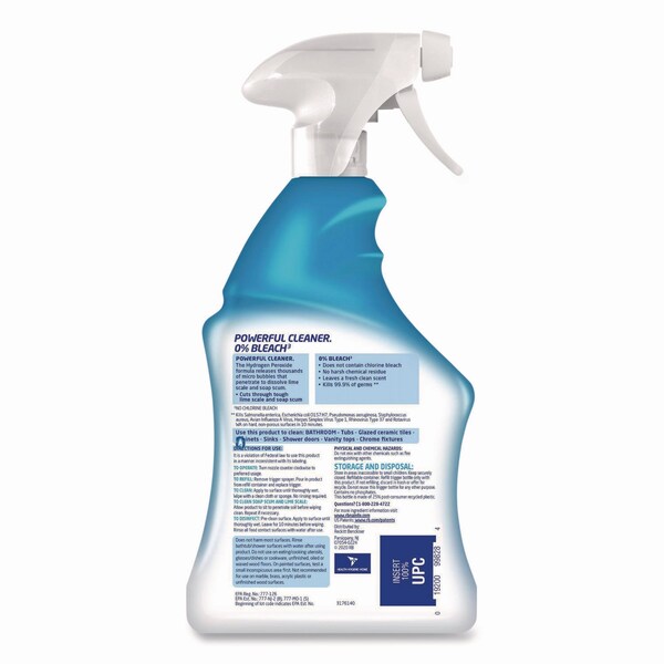 Lysol Bathroom Cleaner with Hydrogen Peroxide, Cool Spring Breeze, 32 oz Trigger Spray Bottle - 19200-99828