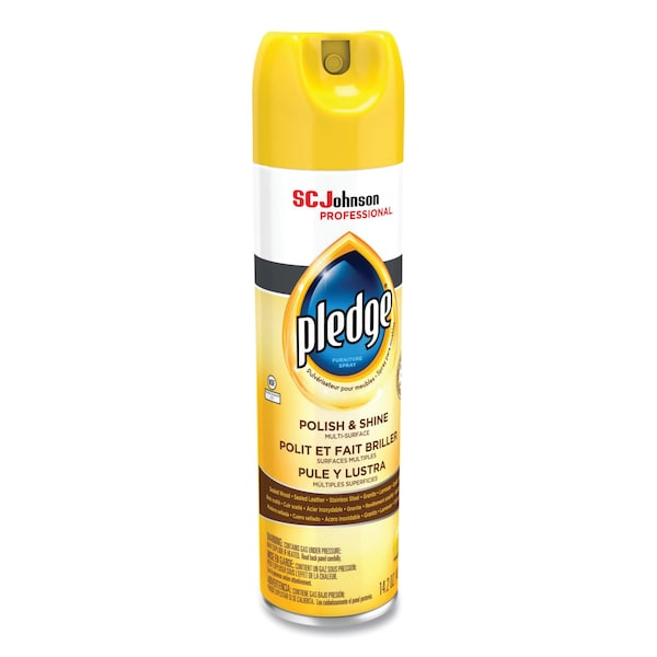 Pledge Furniture Polish, Lemon, 14.2 oz, Aerosol - 301168