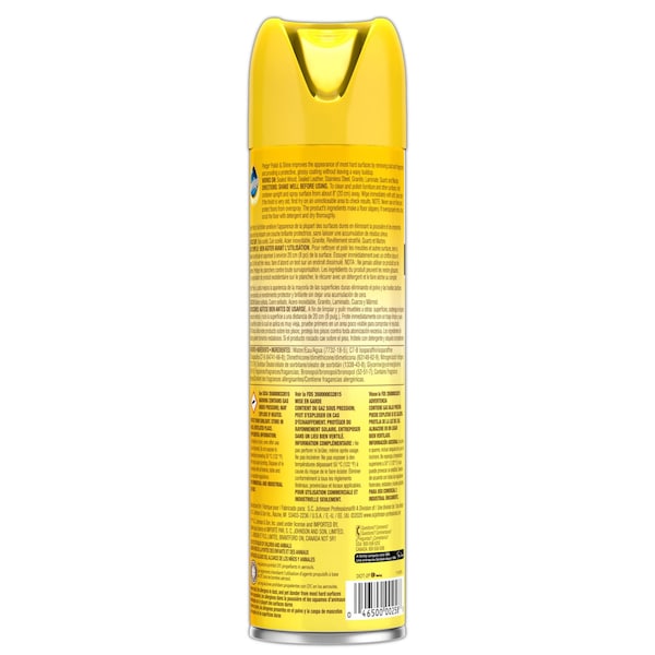Pledge Furniture Polish, Lemon, 14.2 oz, Aerosol - 301168