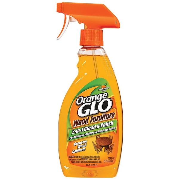 Kaboom Orange Glo Orange Scent Wood Cleaner and Polish 16 oz Liquid - 11995