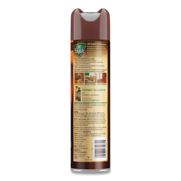 Old English Furniture Polish, Fresh Lemon Scent, 12.5 oz Aerosol Spray, PK12 - 62338-74035
