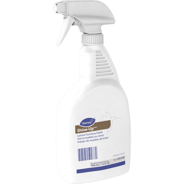 Diversey Furniture Polish, 32 oz., 32 oz., Lemon - 4995480