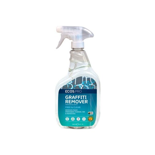 Earth Friendly Products ECOS Pro Graffiti Remover, 32 oz. Trigger Spray Bottle, 6 Bottles - - PL9347/6