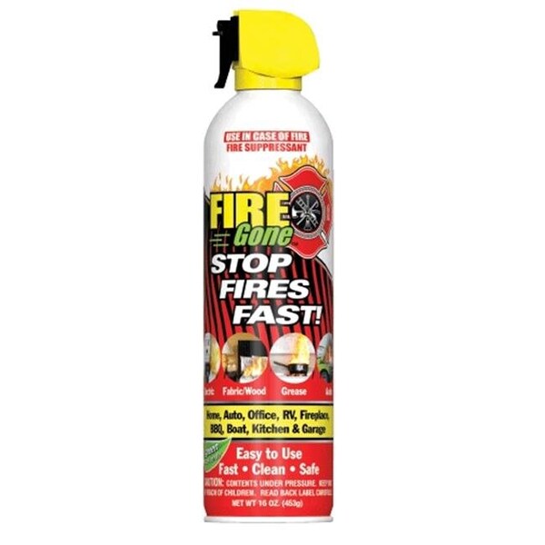 Max Professional Max Professional FG-007-102 Fire Gone Suppressant 16 oz - FG-007-102
