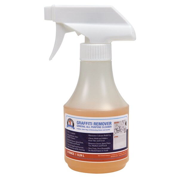 One Shot 1 Shot Graffiti Remover And Cleaner 8 Oz With Trigger Sprayer By Bare Ground - BGMI-8GRTR