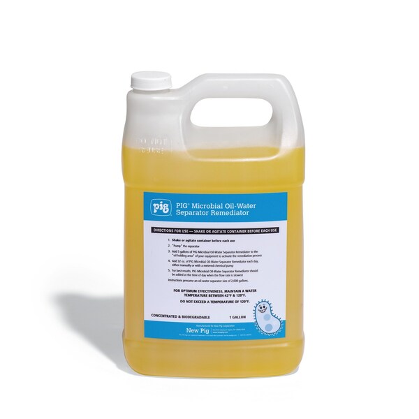 Pig Microbial Oil-Water Separator Remediator, Remediator, 1 gal. Container - CLN942