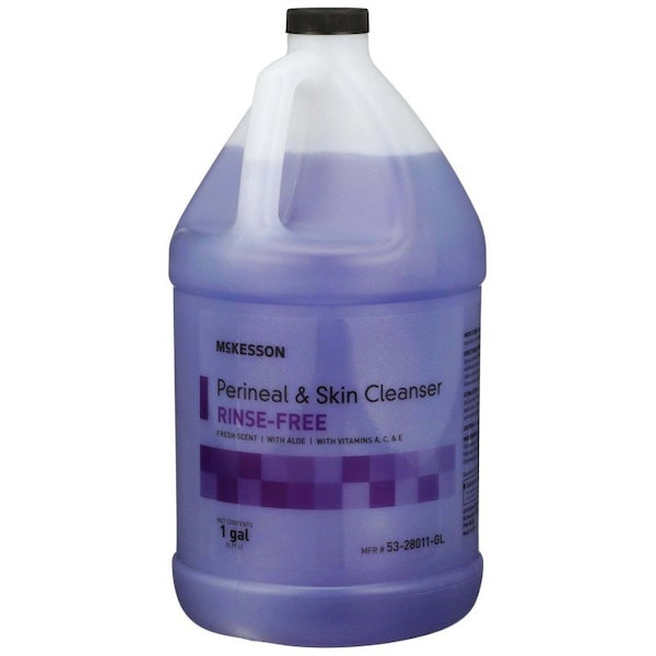 Mckesson Rinse-Free Perineal Wash, Liquid, Fresh Scent, 1 Gal Jug - 53-28011-GL