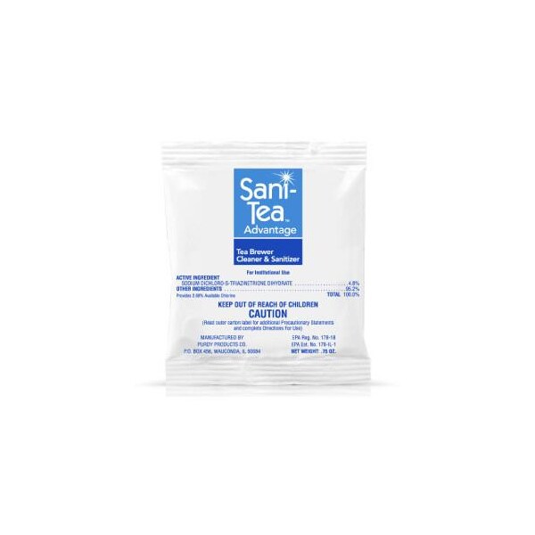 Commercial Sani-Tea™ Tea Dispenser Cleaner and Sanitizer, PK80 - SANI-TEA