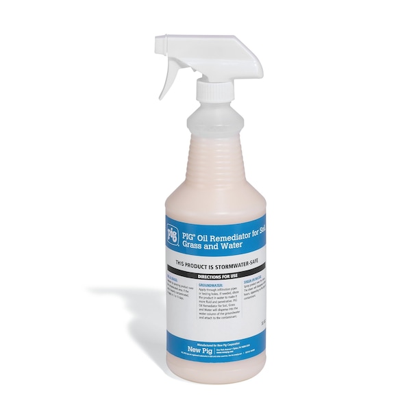 Pig Oil Remediator for Soil, Grass and Water, Remediator, 32 oz. Spray Bottle - CLN953