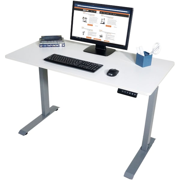 Victor Technology Electric Sit-Stand Desk, 48 in W, White - DC840W
