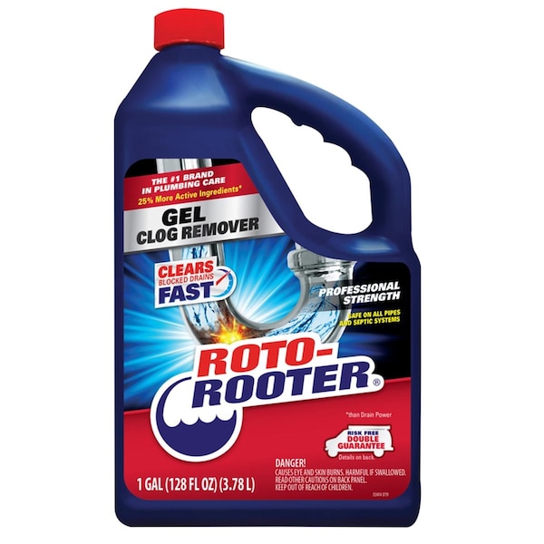 Pinpoint 1 gal Roto-Rooter Gel Clog Remover, 4PK - PI3290195