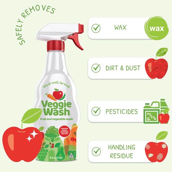 Veggie Wash Veggie Wash Fruit and Vegetable Wash 16 oz Liquid - 654912947-12PK