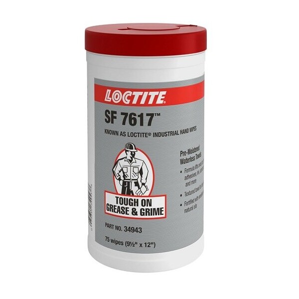 Henkel Specialty Purpose Hand Cleaner, Industrial, Bucket, Cloth Impregnated with Liquid - SF 7617 75 CNT PER TUB IDH 337637