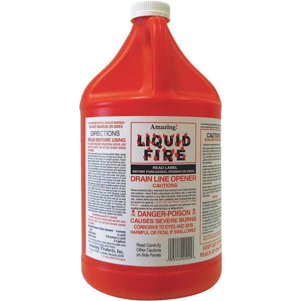 Amazing Products 1 gal Liquid Fire Drain Line Opener - LF-G-4